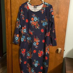 Mid Length Flower Dress
